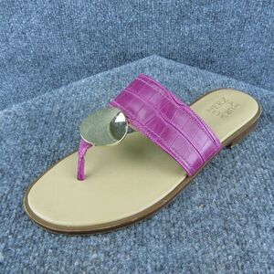 Naturalizer Frankie Women Flip‎ Flop Sandal Shoes Purple Synthetic Size 9.5 Med